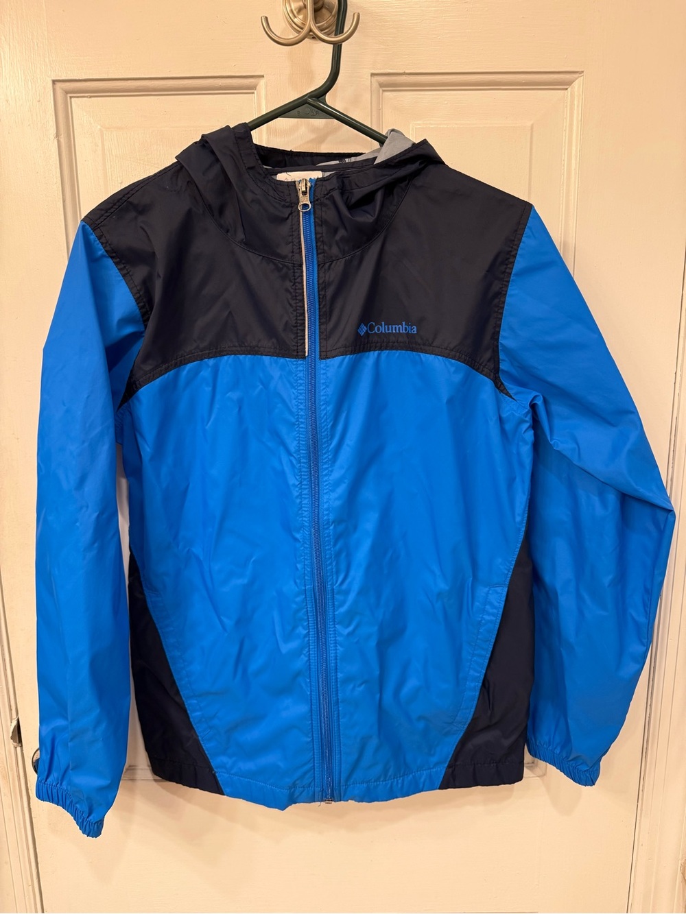 🌧️ Columbia Mountain Blue Navy Kids Large Glennaker Rain Jacket 🌧️